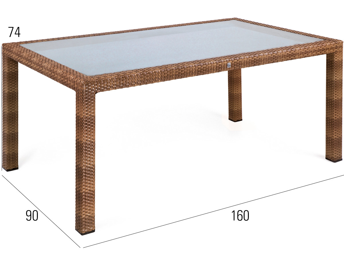 68.00.0342 Табачный стол Bellini со стеклянной столешницей 160 x 90 Mbm  - Вид №2