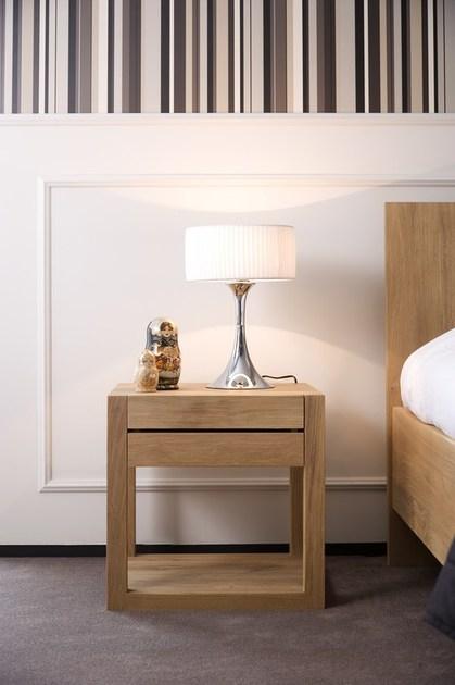 Ethnicraft Прикроватная тумбочка из массива дерева с ящиками Oak azur 51140 - Вид №1