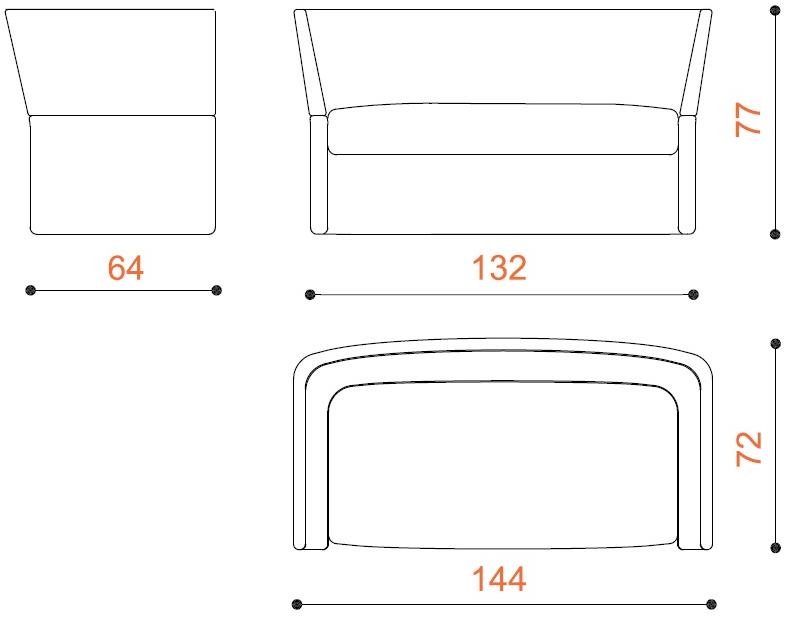 True Design 2-х местный диван Oracle sun-id-1490869 - Вид №4