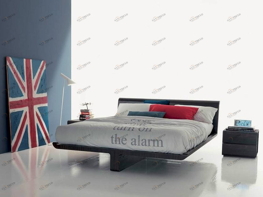 Fimar Двуспальная кровать из лакированного дуба Volo sun-id-1503626