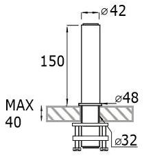 MINA Смеситель для умывальника из нержавеющей стали, однорычажный, с аэратором Stiriana sun-id-1445441 - Вид №2