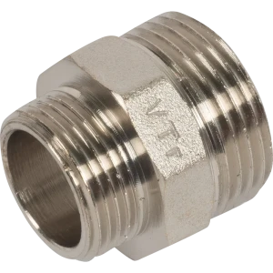 Ниппель переходной Valtec наружная-наружная резьба 1"х3/4" никелированная латунь VTr.580.N.0605 10511330 STLM-2209047