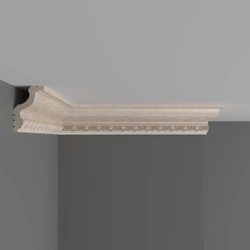 Плинтус потолочный полистирол Decomaster 148D-18D бежевый 30х45х2000 мм STLM-2177839 - Вид №5