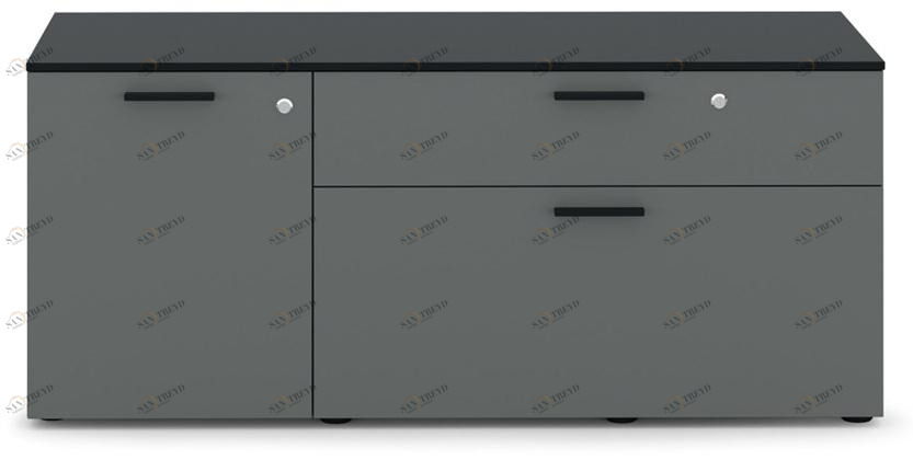 Bralco Низкий офисный шкаф с распашными дверцами и замком Operative sun-id-1413939