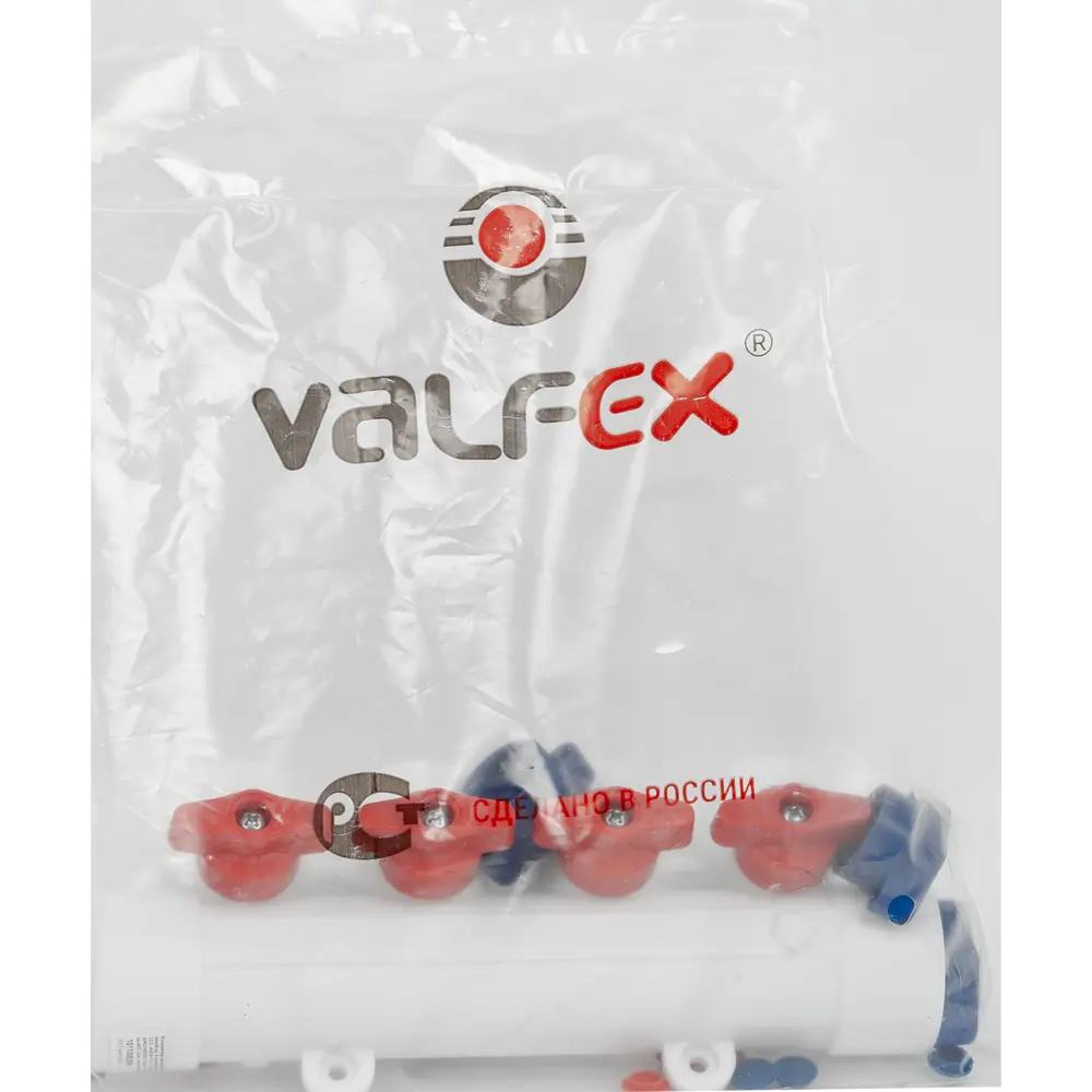 Коллектор универсальный Valfex на 4 выхода 32x20 мм с кранами STLM-2091532 - Вид №4