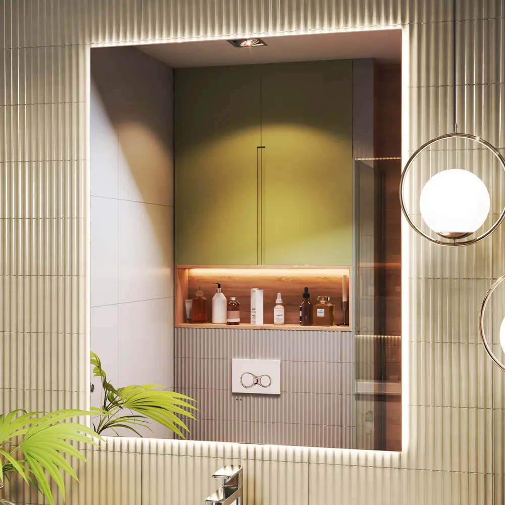 Зеркало Vigo Shine Classic с LED-подсветкой 80×100 см для ванной 83685352 STLM-0043462 - Вид №6