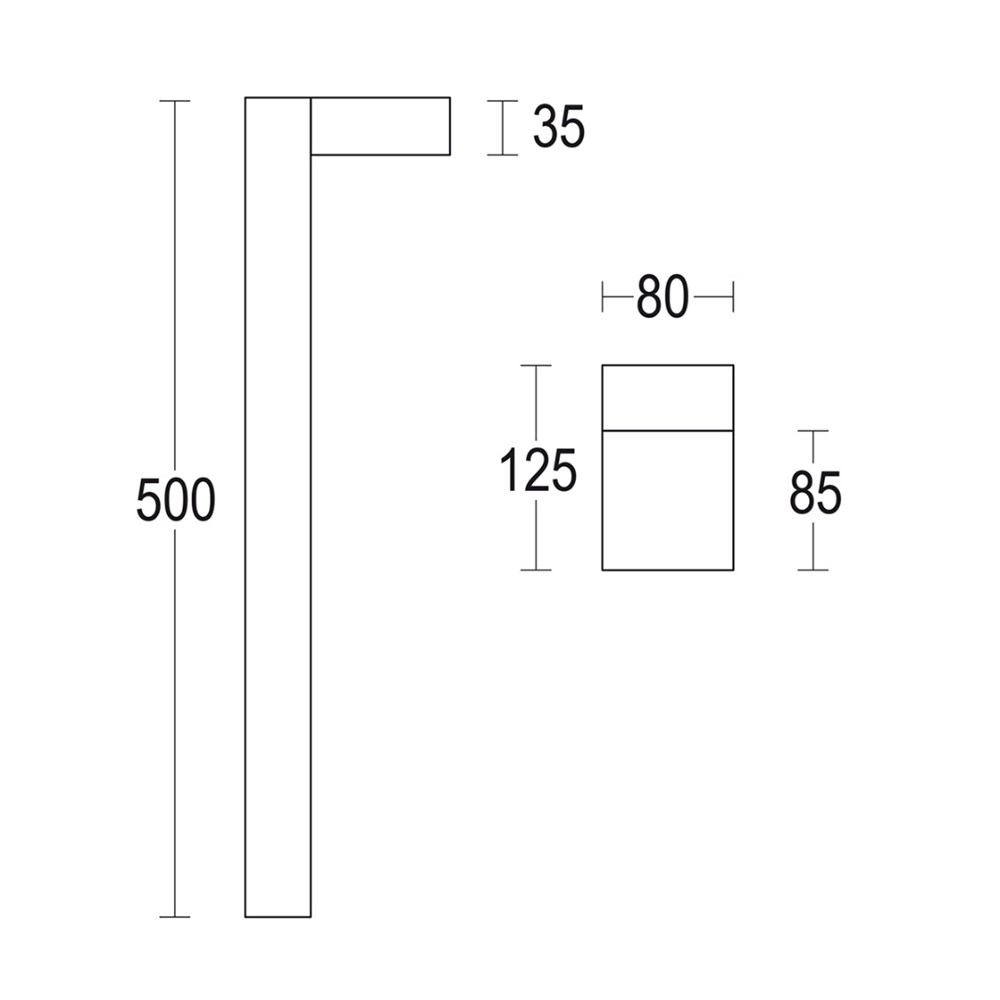 Compatto P 500 Ghidini Compatto P .05 Темно-Cерый (Матовый)  - Вид №1