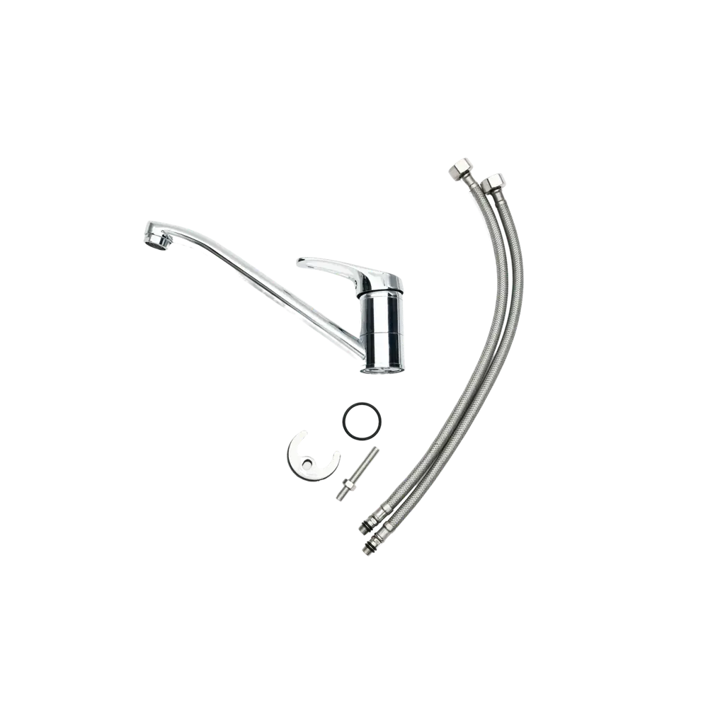 Смеситель для кухни Osgard Akkva высота 12.6 см латунь цвет хром STLM-2187121 - Вид №1