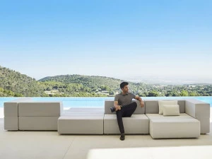 VONDOM Садовый диван из модульной ткани Tablet