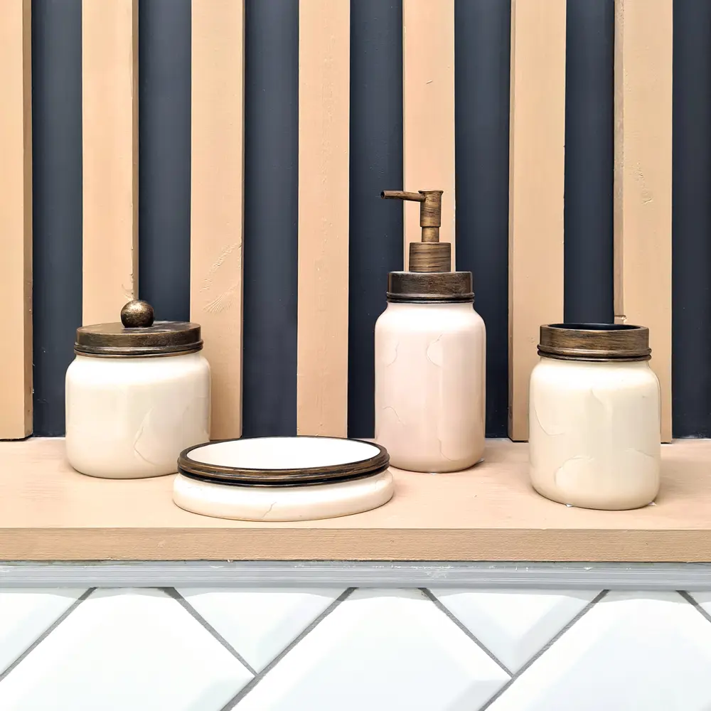 Дозатор для жидкого мыла Swensa Rome цвет бежевый STLM-2167149 - Вид №2