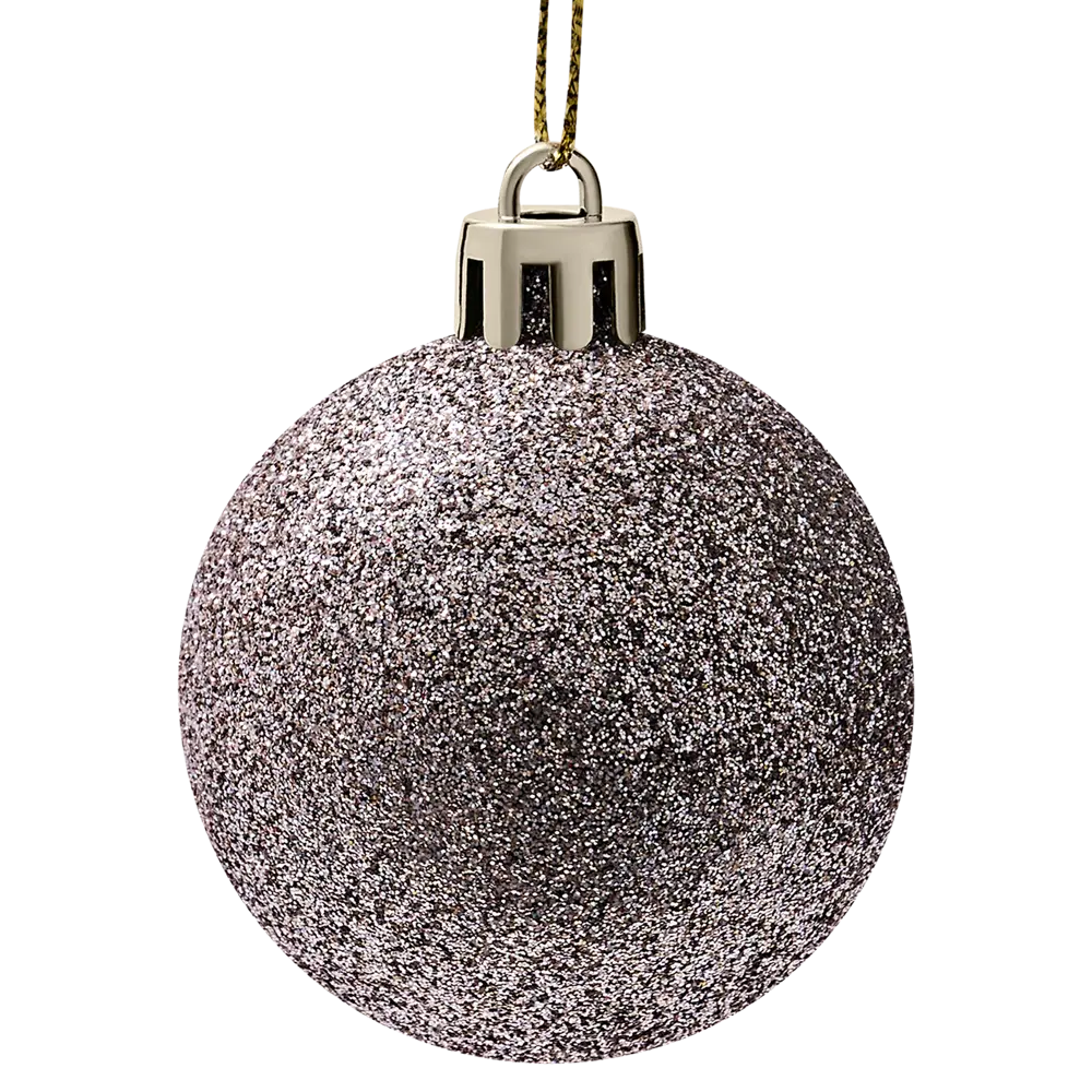 Набор елочных шаров KREAFORTA розовые с блестками 12 шт. ø5 см 89420540 STLM-1580483 - Вид №3