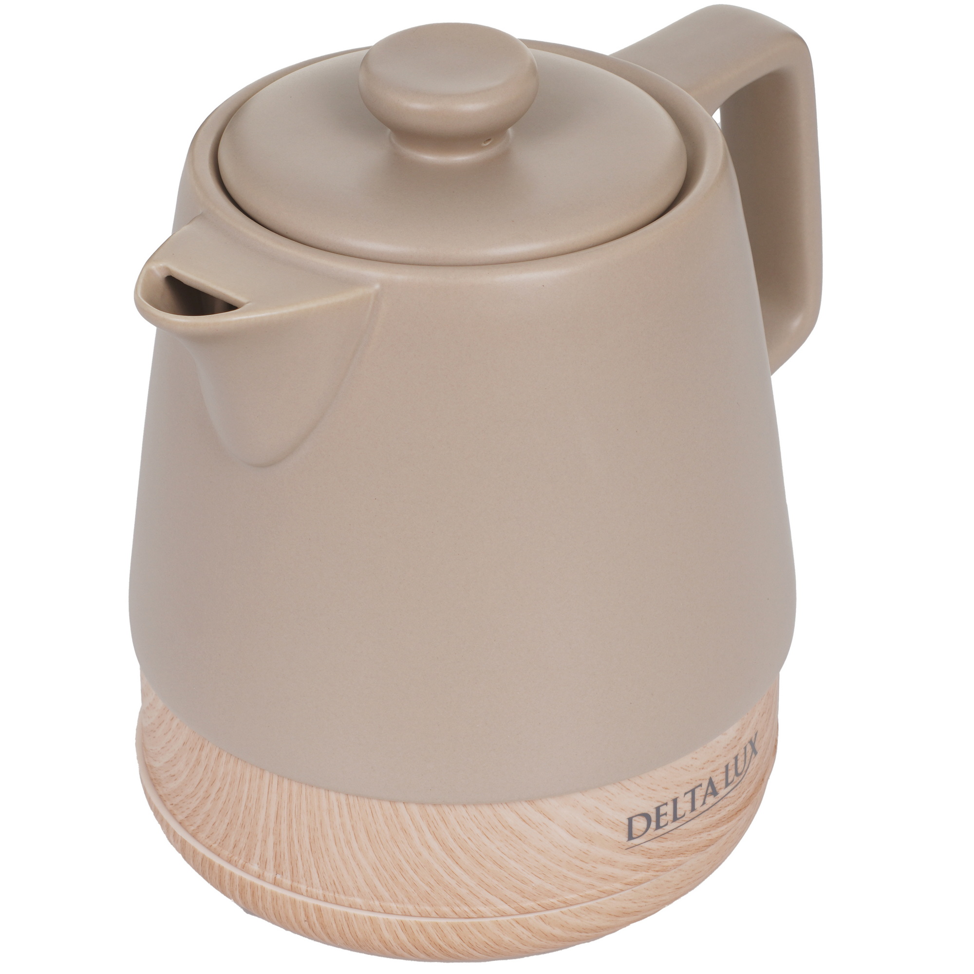 9235543 Электрочайник DELTA LUX DE-1013 бежевый STDN-0043434 - Вид №2