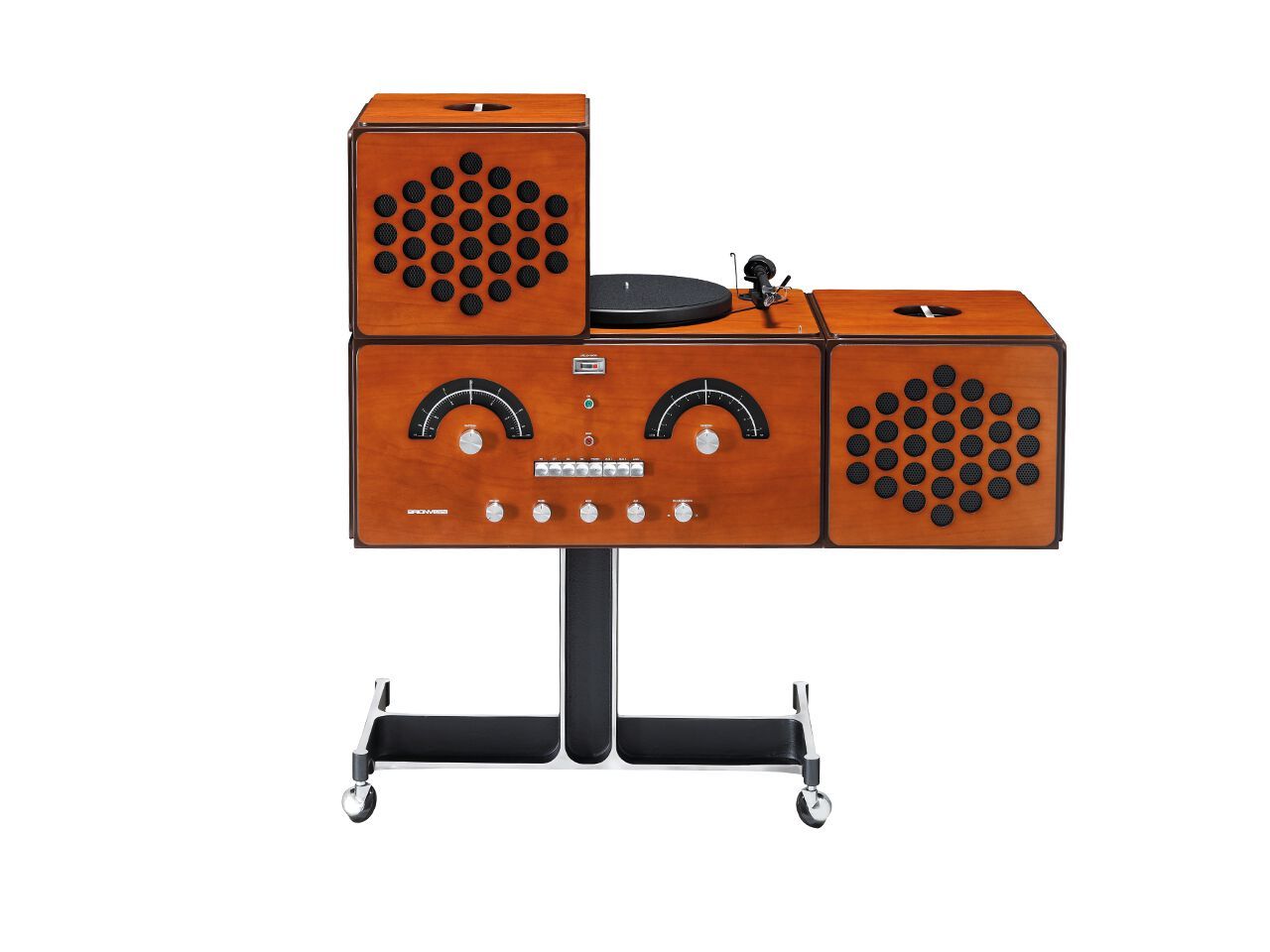 AM/FM-радио и проигрыватель с вишневым усилителем Brionvega RADIOFONOGRAFO RR226 CILIEGIO LIMITED EDITION ARCH-00089674 - Вид №2