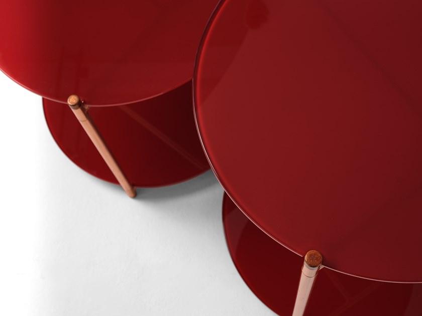 EPÒNIMO Круглый журнальный столик из хрусталя Long playing Lp003/004  - Вид №4