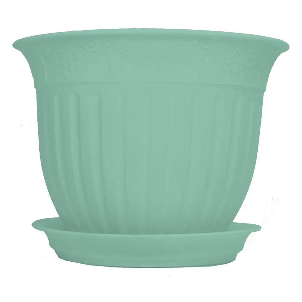 Кашпо Виноград ø13 h10 см v0.5 л пластик мятный Santreyd STLM-2170998