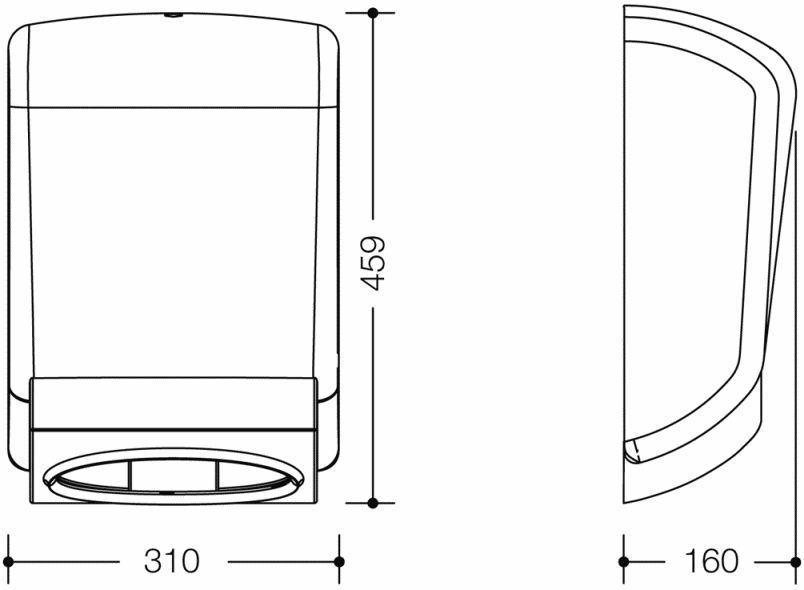 477.06D60005 Диспенсер для бумажных полотенец Active+ HEWI Serie 477/801  - Вид №3