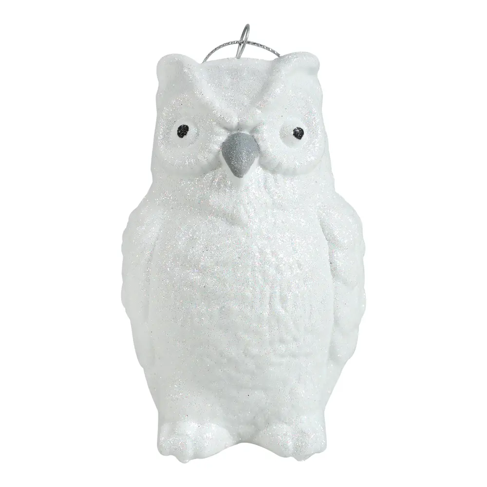 88458704 Новогоднее украшение Сова 10x7 см цвет серебро STLM-0952856 Santreyd  - Вид №1