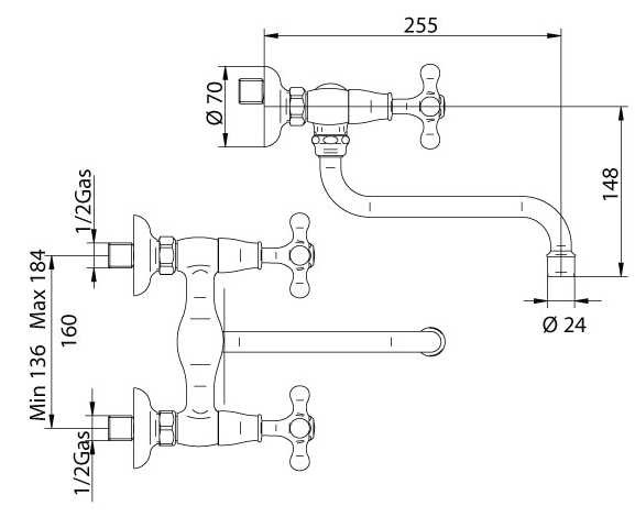 629921KK21 Смеситель Bandini Classic Santreyd - Вид №1