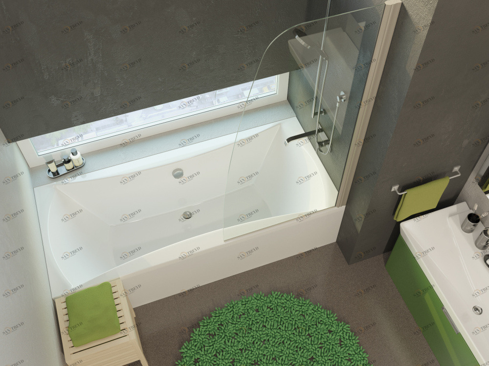 Акриловая ванна ALPEN Luna 180 AVP0009