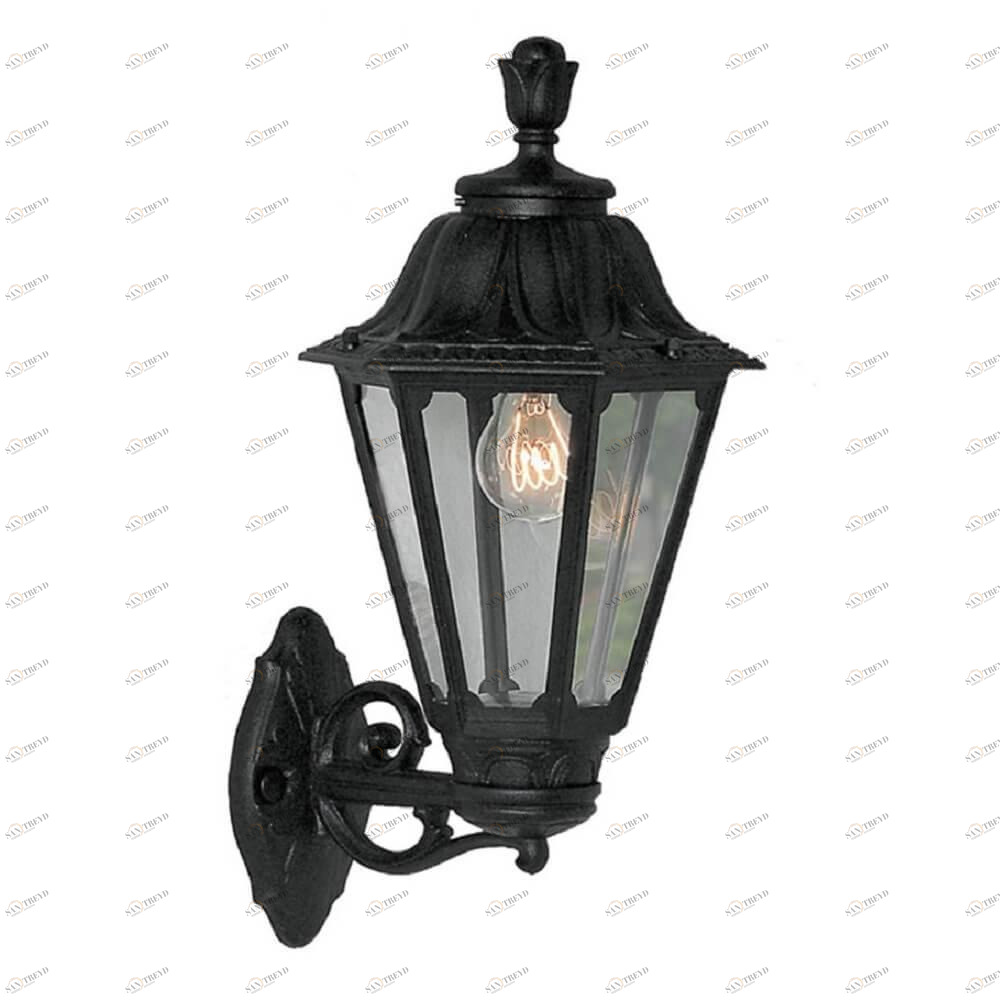 Уличный настенный светильник Fumagalli Bisso/Rut E26.131.000.AXF1R FUMAGALLI ПОД СТАРИНУ, ФОНАРЬ 271796 Черный 