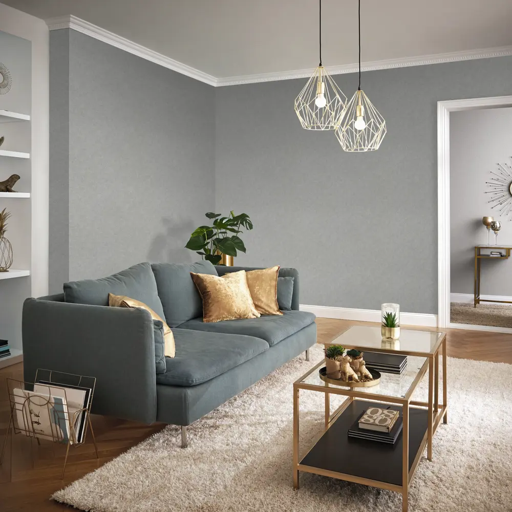 Обои флизелиновые Rasch Factory темно-серебристые 1.06 м A947427 Factory Style STLM-2117040 - Вид №3