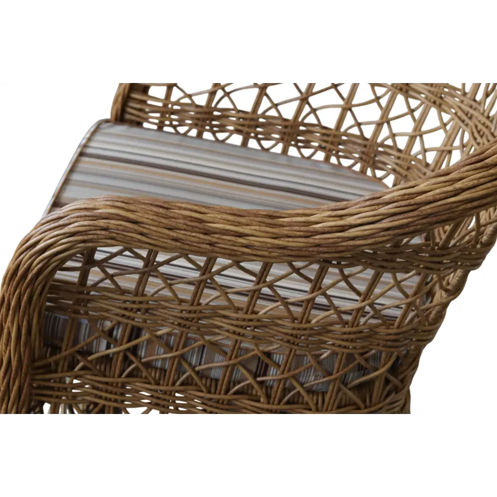 Кресло садовое Dino 63x70x84 см искусственный ротанг натуральный Santreyd STLM-2032599 - Вид №3