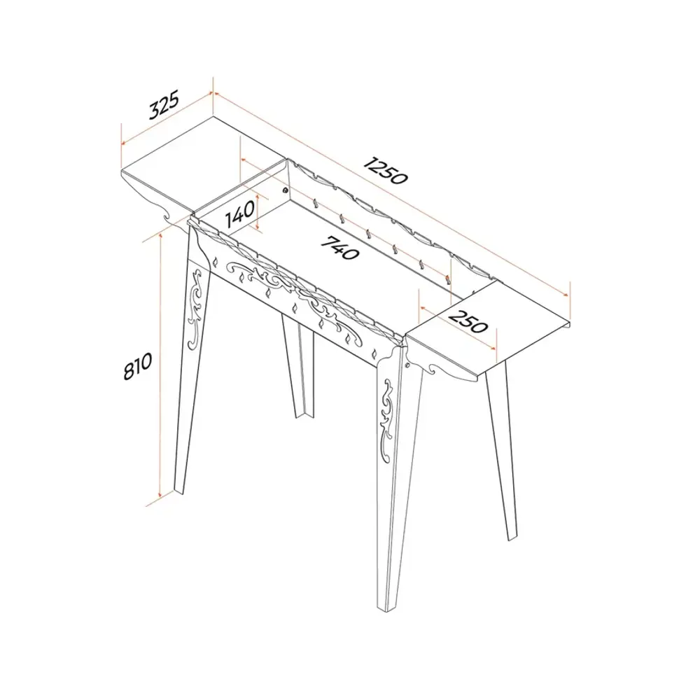 GRATAR Мангал «Дачный» с боковыми полками для комфортного отдыха 81959411 STLM-0015378 - Вид №3