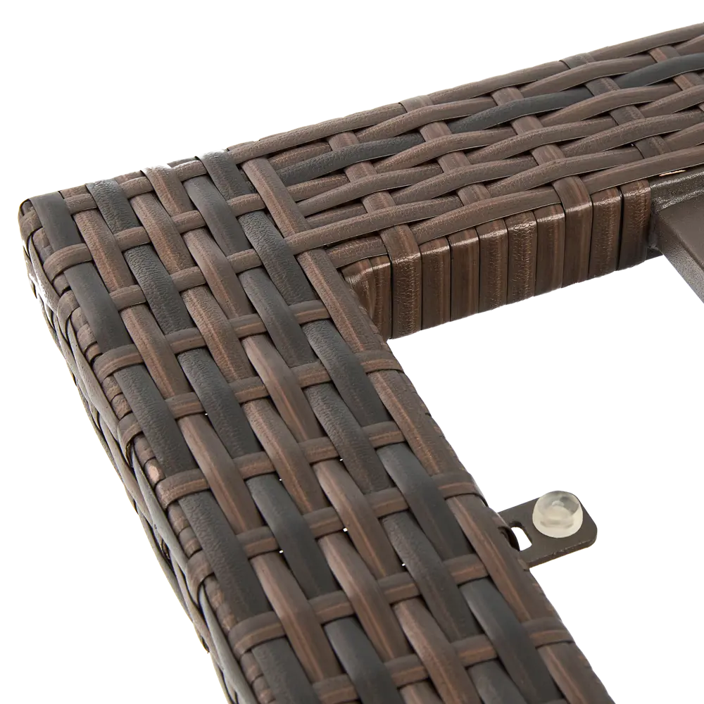 Садовый стол нераздвижной BEGINIA Elia 90x90 см сталь коричневый STLM-2095946 - Вид №8