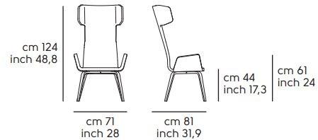 Midj Кресло с подлокотниками с подлокотниками Light sun-id-1498060 - Вид №4