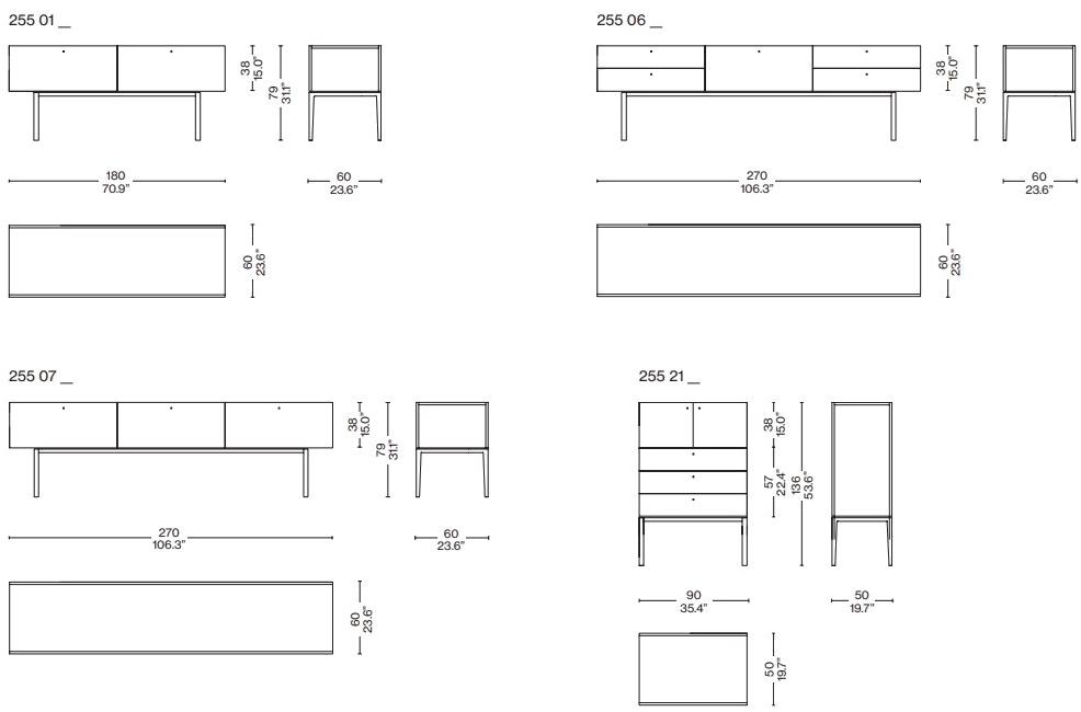 Cassina Модульный буфет sun-id-1375226 - Вид №3