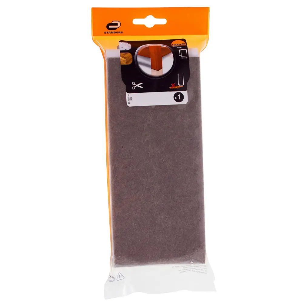 Лист фетра Standers 100x8.5 см прямоугольный войлок цвет коричневый STLM-2178052 - Вид №1