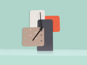 Металлические настольные часы