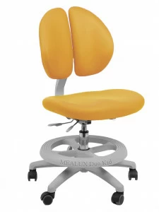 Кресло Duo-Kid Mini ортопедическое желтое однотонное, короткий газлифт MEALUX  261619 Желтый