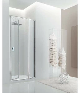 INDA® Душевая кабина стеклянная ниша с распашной дверцей Jolly