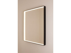 Прямоугольное зеркало со встроенным настенным освещением