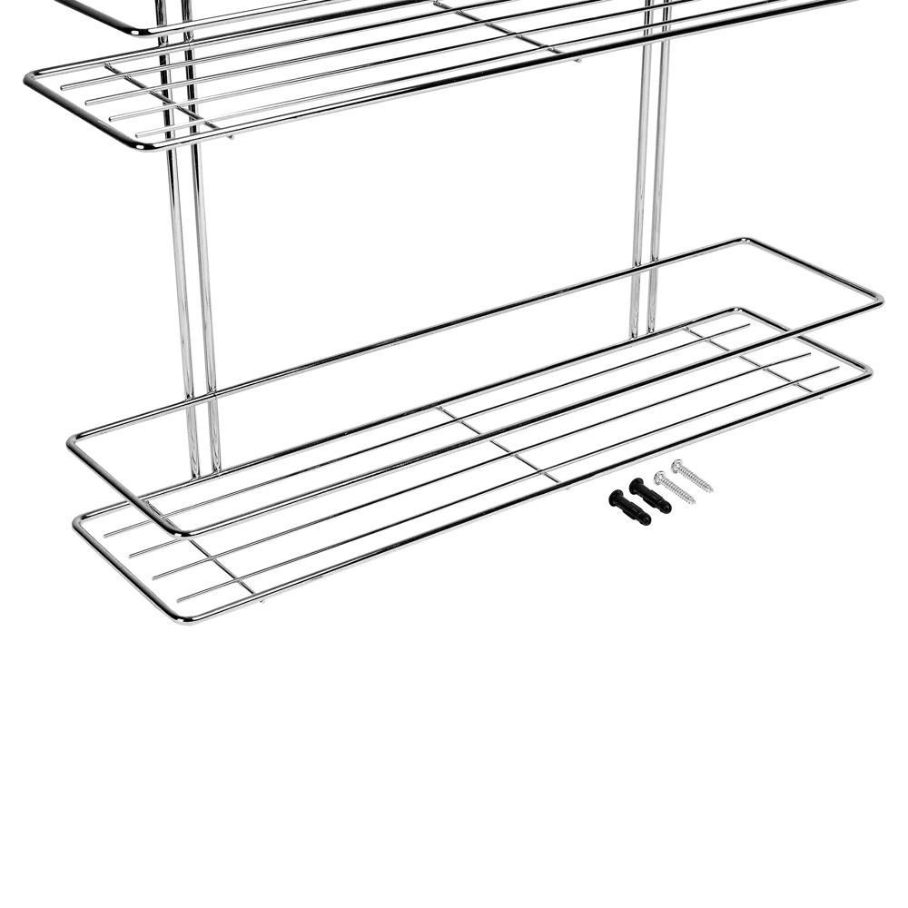 Полка для ванной Swensa Флэт 40x7 см металл цвет хром STLM-2194646 - Вид №1