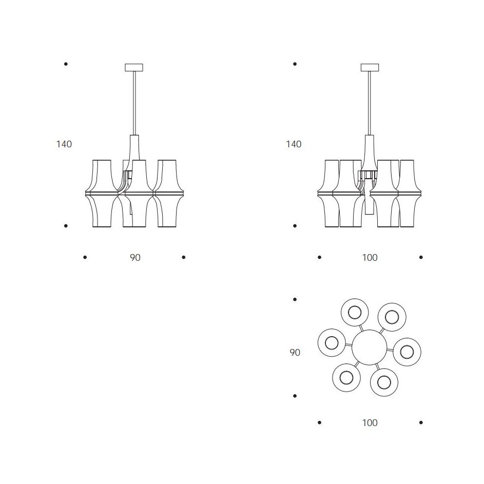 Люстра / White lie Smania sun-id-376278 - Вид №2