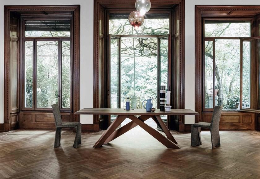 Bonaldo Стол со стальным основанием и деревянной или стеклянной столешницей sun-id-1367890 - Вид №15