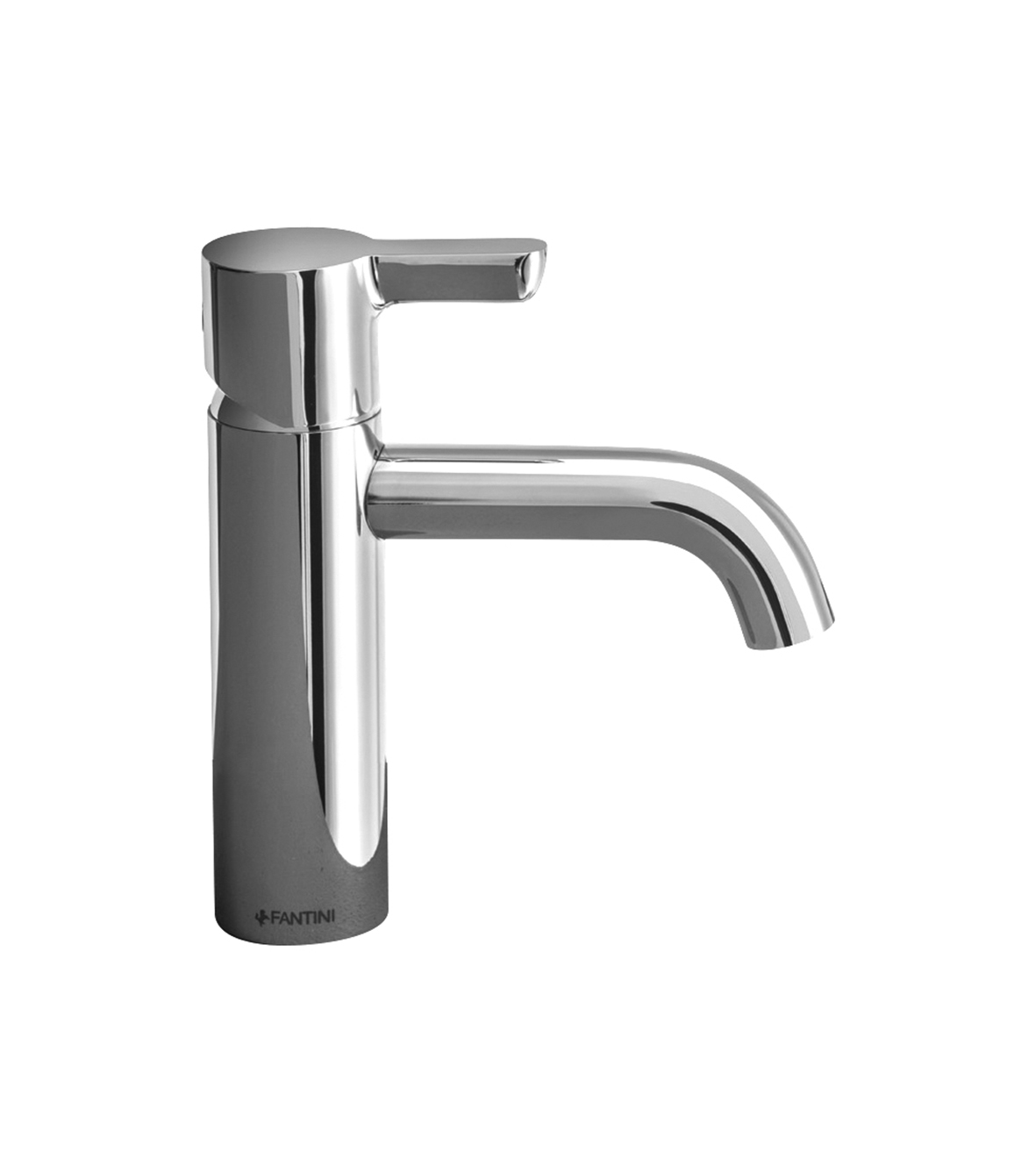 R404F  Смеситель для раковины на 1 отверстиевылет 11 см ручка ограничитель потока воды до 5 л/мин при 3 бар подводка с донным клапаном Fantini Rubinetti ICONA CLASSIC