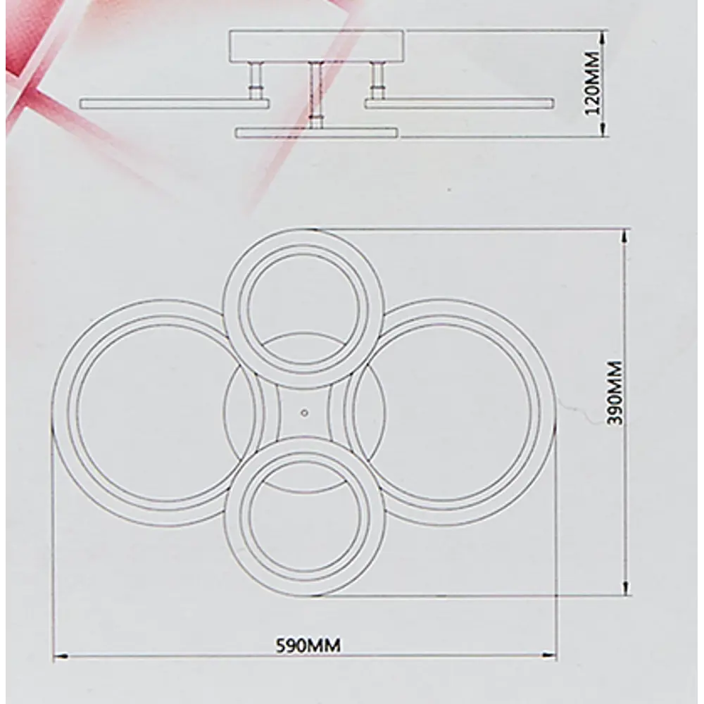 Потолочная люстра SCHAFFNER Base 1625-2 с регулируемым светом и пультом 89386647 STLM-1520322 - Вид №13