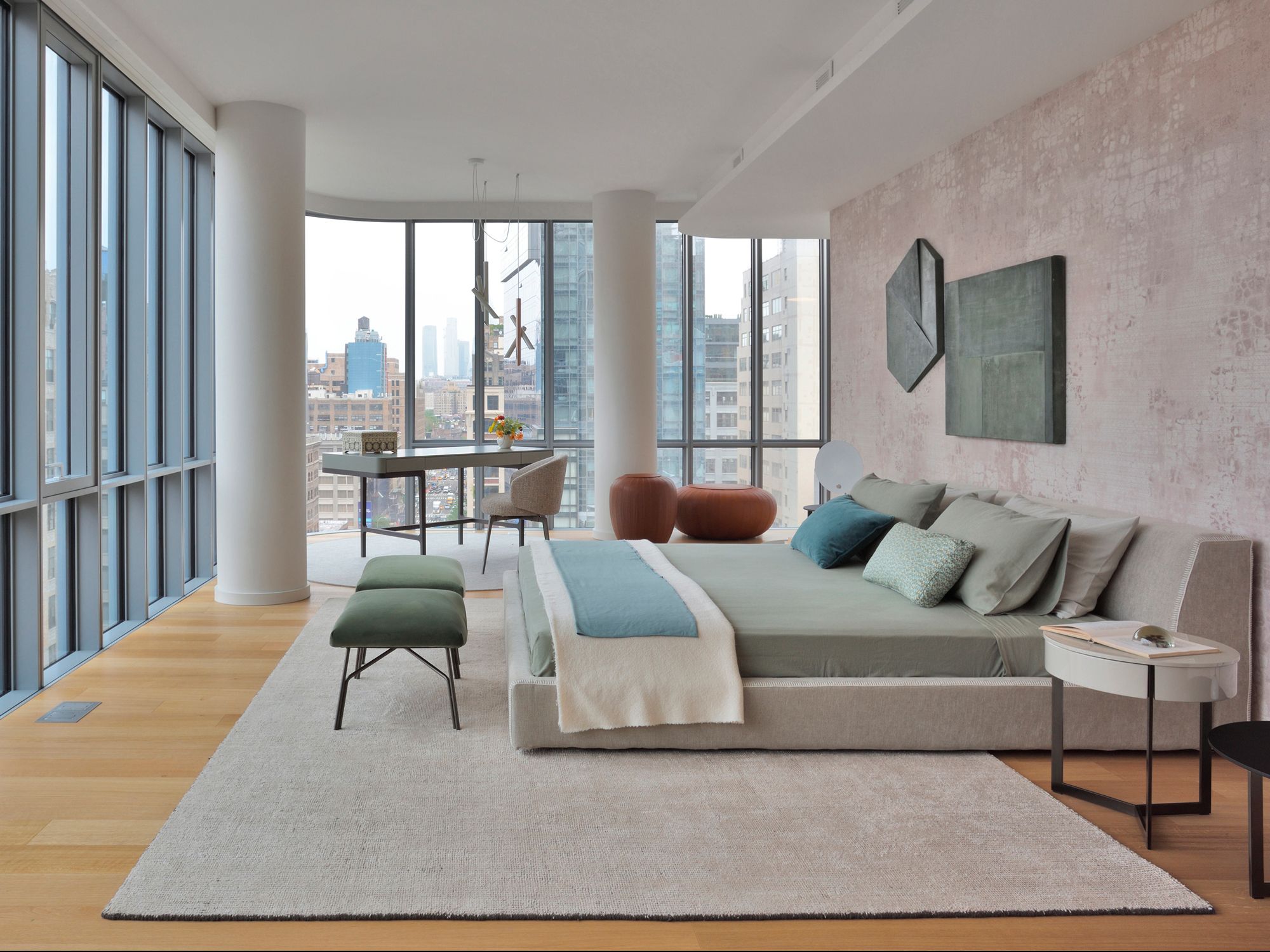 Ковер ручной работы из бамбукового волокна и шерсти G.T.DESIGN ARCH-00067246 - Вид №1