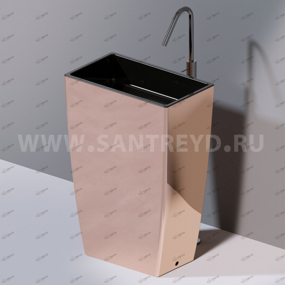 L110260 Напольная раковина стоящая прямоугольная A. e T. Italia Tower AeT ITALIA