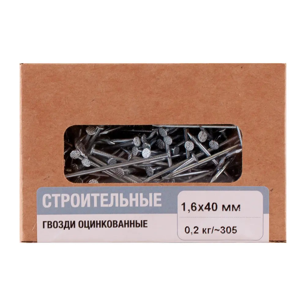 Santreyd: Строительные гвозди оцинкованные 1,6×40 мм 89387502 STLM-1414726 - Вид №1