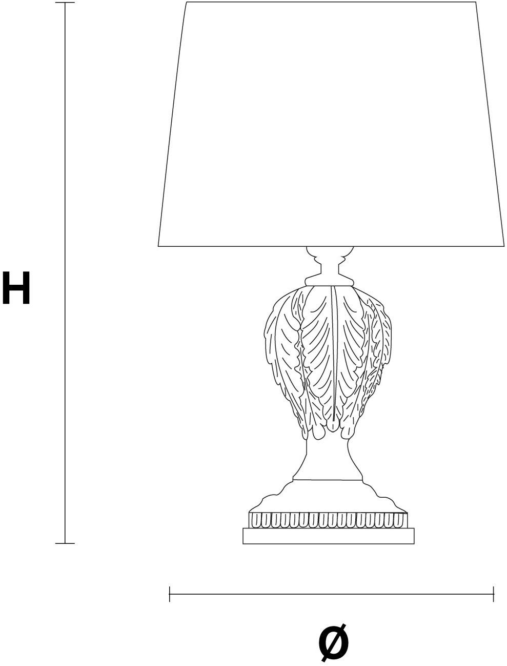 Masiero Настольная лампа из металла Acantia sun-id-1494523 - Вид №1