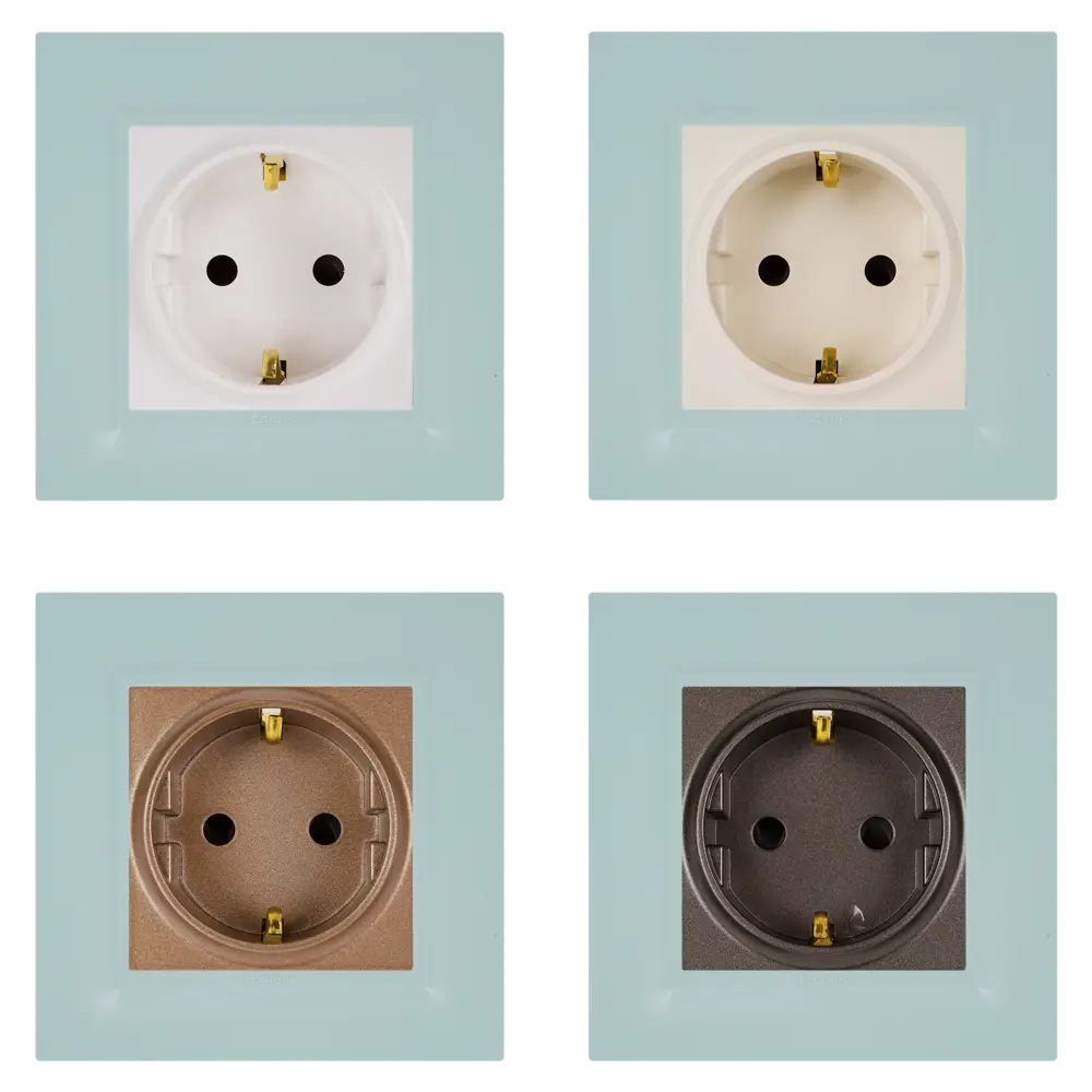 Рамка для розеток и выключателей Legrand Structura 1 пост цвет голубой STLM-2189549 - Вид №1