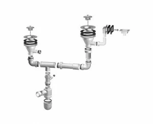 289220 Слив 3½ с универсальным переливом Испания