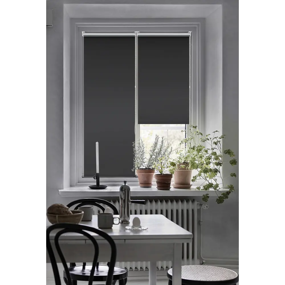 Штора рулонная блэкаут Эскар 50x160 см черная Black 1 BLACKOUT STLM-2089045 - Вид №5