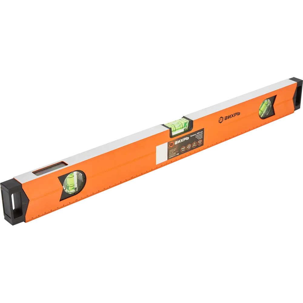 ВИХРЬ Магнитный строительный уровень 600 мм с тремя контрольными глазками 85583021 STLM-0064243