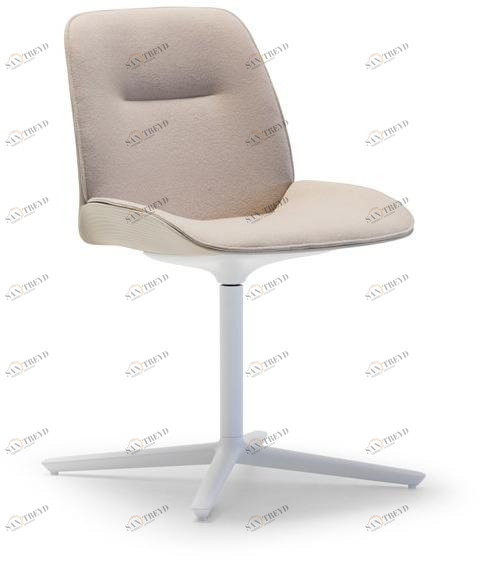 Andreu World Стул с обивкой из ткани с 4 спицами Nuez sun-id-1463911