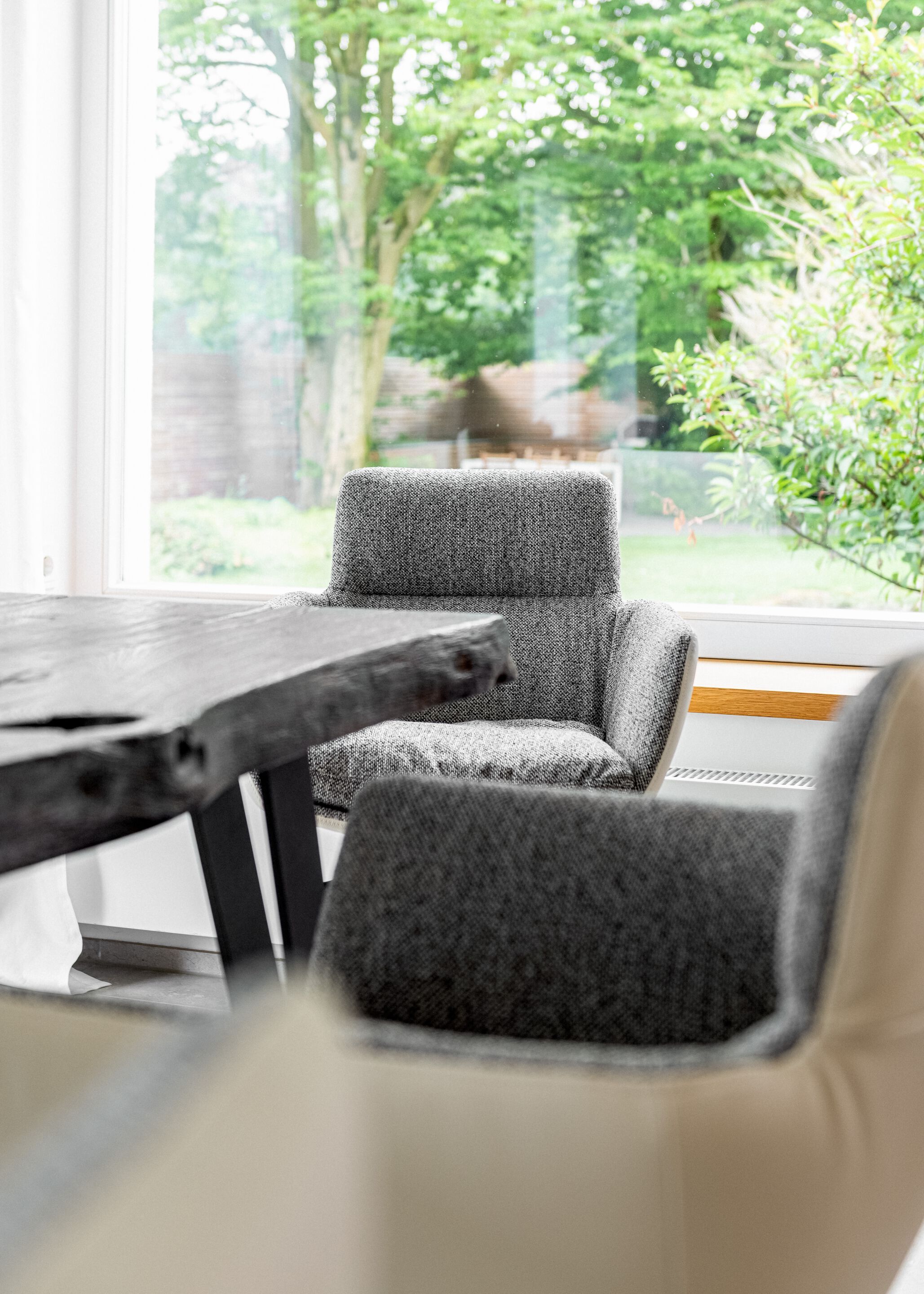 Мягкий стул с крестообразной рамой и подлокотниками KFF Faye ARCH-00134301 - Вид №20